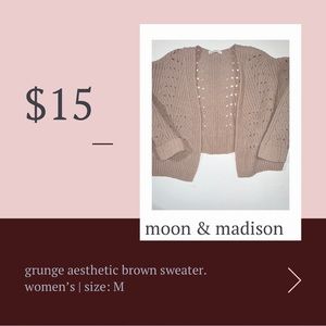 moon & madison sweater